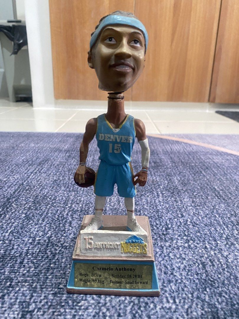Vintage Carmelo Anthony 2004 Bobblehead Figure (Category: Figurines & Statues) located in Batangas. Submitted by heisenberg21 (Listing ID 1467170898, Image 1). Description: - Carmelo Anthony Denver Nuggets bobblehead - Perfect for NBA memorabilia collectors and basketball fans.