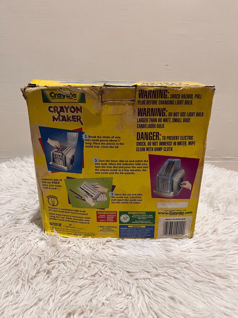 Vintage Crayola Crayon Maker (Category: Kids Toys) located in Cavite. Submitted by pesobill (Listing ID 1467300292, Image 3). Description: Working for Vintage Collector 110v Naic Location PickUp/Lalamove.