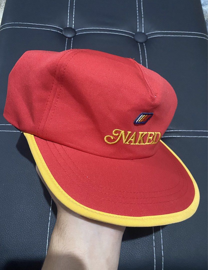 Vintage Naked Japan Cap (Category: Caps & Hats) located in Naga. Submitted by junked_garments_v2 (Listing ID 1467251337, Image 2). Description: Vintage Naked Japan Cap 9.5/10 Condition No Flaws Need Wash OSFA Dm me to purchase!.