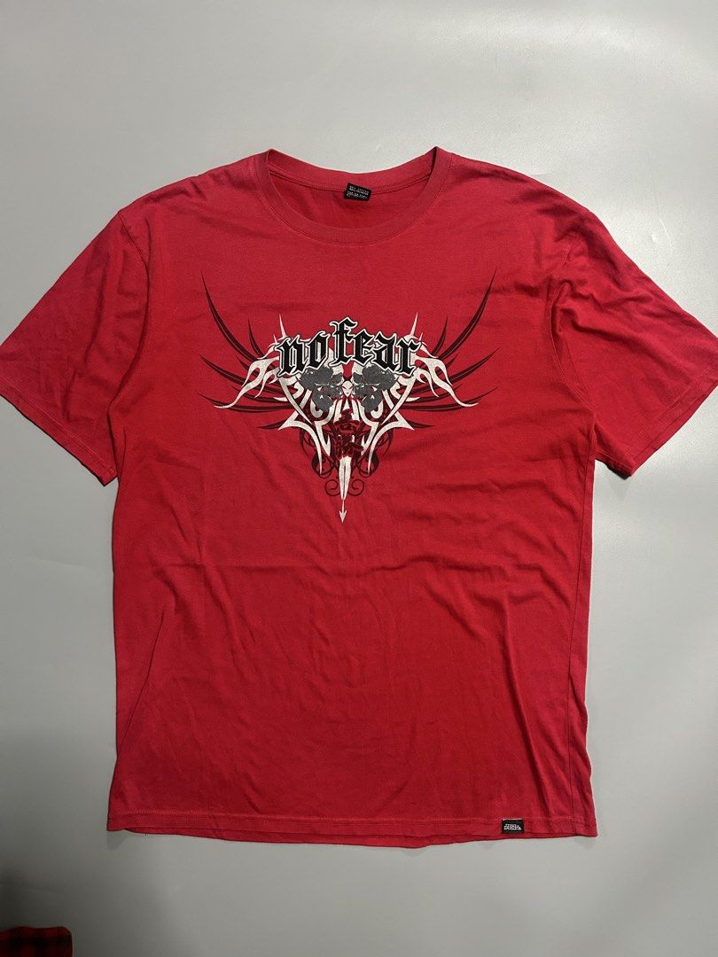 Vintage no fear shirt (authentic) (Category: Tshirts & Polo Shirts ) located in Trece Martires City. Submitted by flip_flips (Listing ID 1467339331, Image 1). Description: Vintage no fear shirt (authentic) -Dimes: 22 width 30 length -Good condition -9/10 color rate -issue: minimal hairlines, good fade.