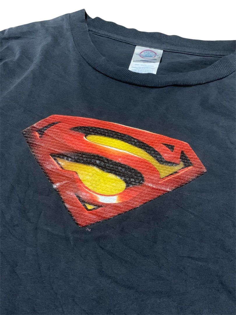 Vintage Superman (Category: Tshirts & Polo Shirts ) located in Manila. Submitted by lyf_7hrift (Listing ID 1467328342, Image 3). Description: Vintage Superman Shirt P500 26L 20W Dimes 8.5/10 Color Rate Good Condition.