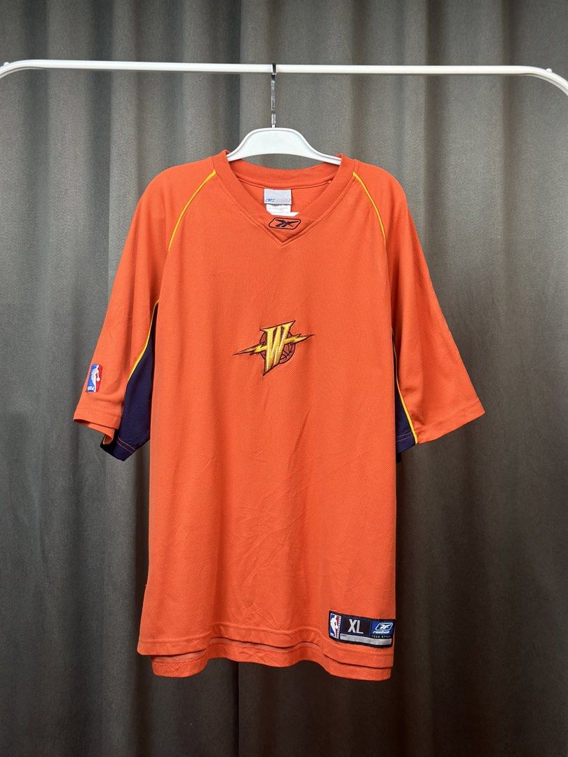 Vintage Warriors Warm-up Jersey (Category: Tshirts & Polo Shirts ) located in Batangas. Submitted by geejay2ph (Listing ID 1467265594, Image 1). Description: 🏆GRAIL ITEM🏆 ʙʀᴀɴᴅ: Vintage Warriors Warm-up Jersey sɪᴢᴇ: XL on Tag ; Neck to Bottom Length (30) in. Pit-Pit Width (24) in. ᴄᴏɴᴅɪᴛɪᴏɴs: Pristine Condition Like New ✨.
