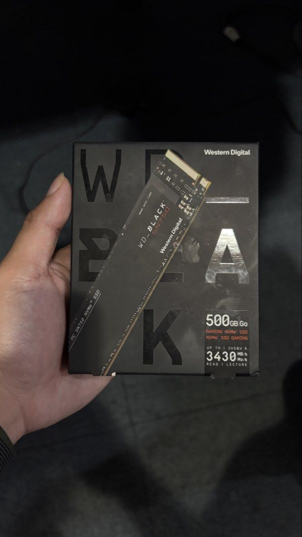 WD SN750 500gb SSD (Category: Hard Disks & Thumbdrives) located in Manila. Submitted by jesonn_ (Listing ID 1467191675, Image 1). Description: brand new still sealed, only bought as extra ssd.
