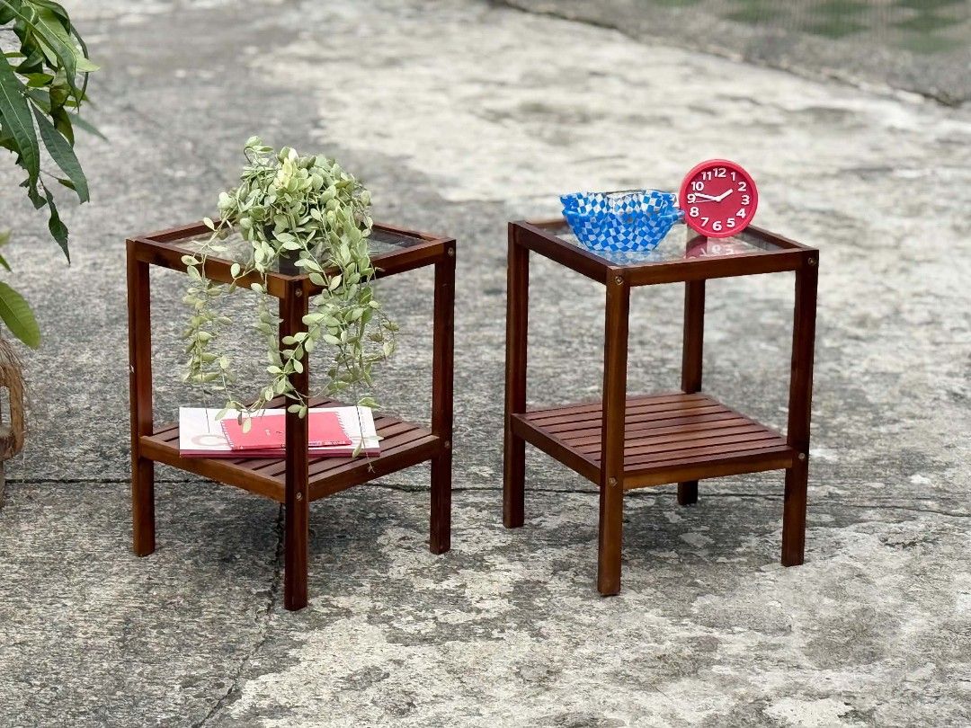 Wooden glass table (Category: Tables & Sets) located in Manila. Submitted by mightyfox.28e9a1 (Listing ID 1467290375, Image 1). Description: .