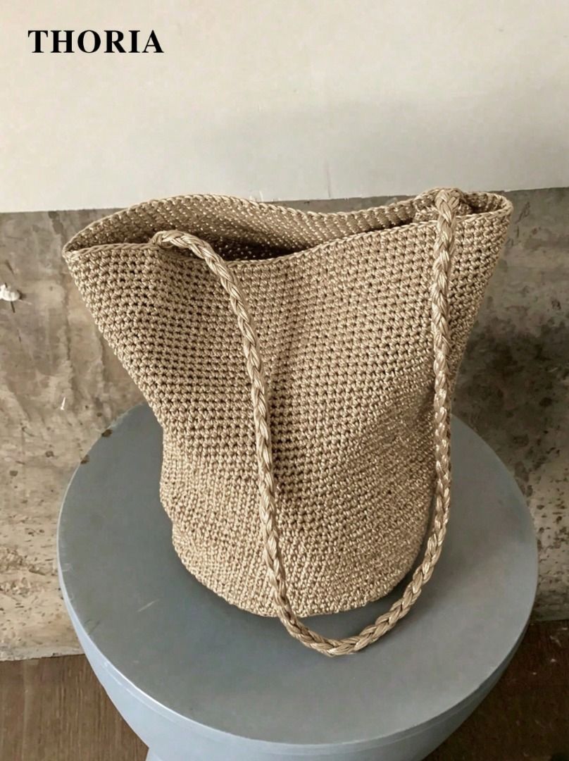 Woven Bucket Bag (BNEW) (Category: Shoulder Bags) located in Quezon City. Submitted by meganmenn (Listing ID 1467238595, Image 2). Description: - Bought from Shein for 900, sold out currently on website - RFS: Didnt make my trip! - Perfect for Vacay/Beach - Message for more photos.