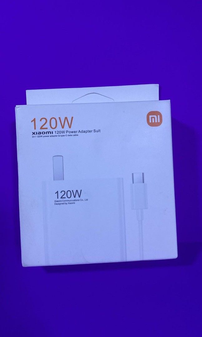 Xiaomi 120W adapter and cable charger (Category: Chargers & Cables) located in Manila. Submitted by pricious (Listing ID 1467362703, Image 1). Description: .