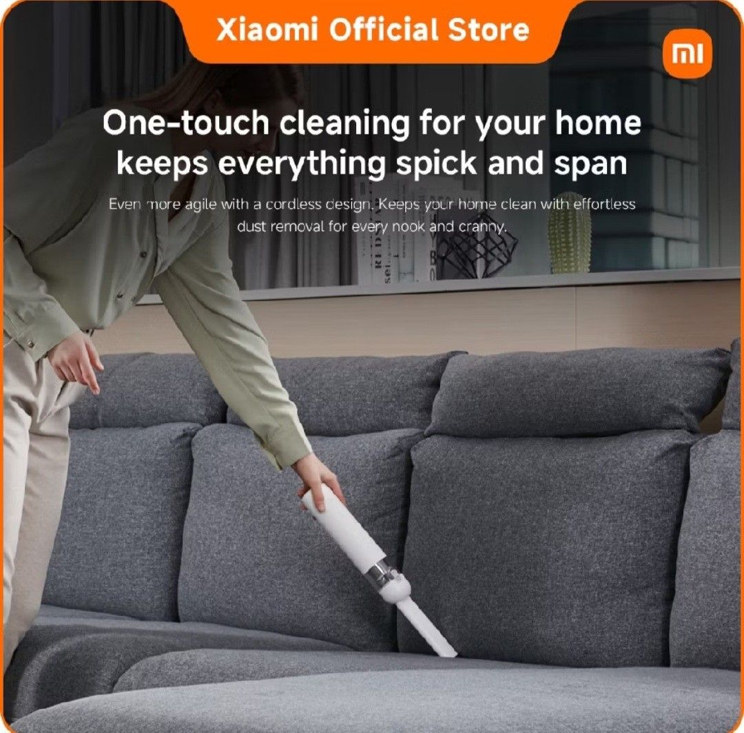 Xiaomi Mi Vacuum Cleaner Mini Cordless Handheld (Category: Vacuum Cleaner & Housekeeping) located in San Mateo. Submitted by reyshel08 (Listing ID 1467175271, Image 2). Description: - Item: Xiaomi Mi Vacuum Cleaner Mini (White) - Condition: Brand new, unused with original packaging intact - Design: Compact, flask-sized, and cordless for easy portability - Ideal Use: Perfect for cleaning cars, couches, and tight crevices - Inclusions: Original box