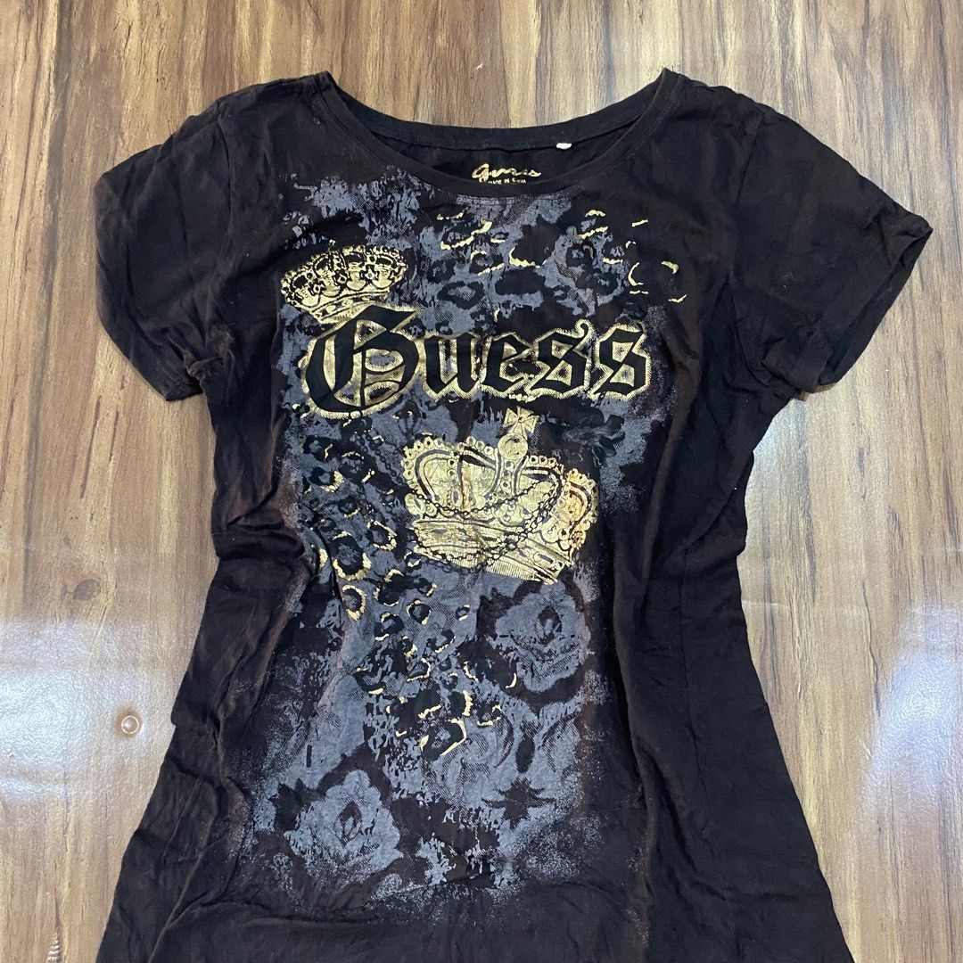 Y2k Guess Rhinestone Top (Category: Shirts) located in Cebu City. Submitted by accurate.curations.ceb (Listing ID 1467219044, Image 2). Description: Guess EXCELLENT CONDITION COLOR RATE: 10/10 Issues: None M Measurements: Width: 16 inches Length: 24 inches Price + Sf 📍Cebu Shipping via J&T NO COD/COP PAYMENT FIRST VIA GCASH OR BANK Unli vouch and VC for legitimacy dm if interested 📩.
