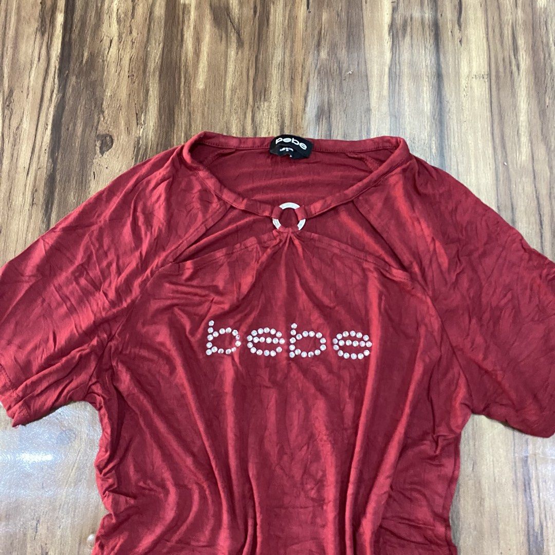 Y2k Vintage Bebe Rhinestone Top (Category: Blouses) located in Cebu City. Submitted by accurate.curations.ceb (Listing ID 1467219244, Image 2). Description: Bebe EXCELLENT CONDITION COLOR RATE: 10/10 Issues: None M Measurements: Width: 16 inches Length: 24 inches Price + Sf 📍Cebu Shipping via J&T NO COD/COP PAYMENT FIRST VIA GCASH OR BANK Unli vouch and VC for legitimacy dm if interested 📩.