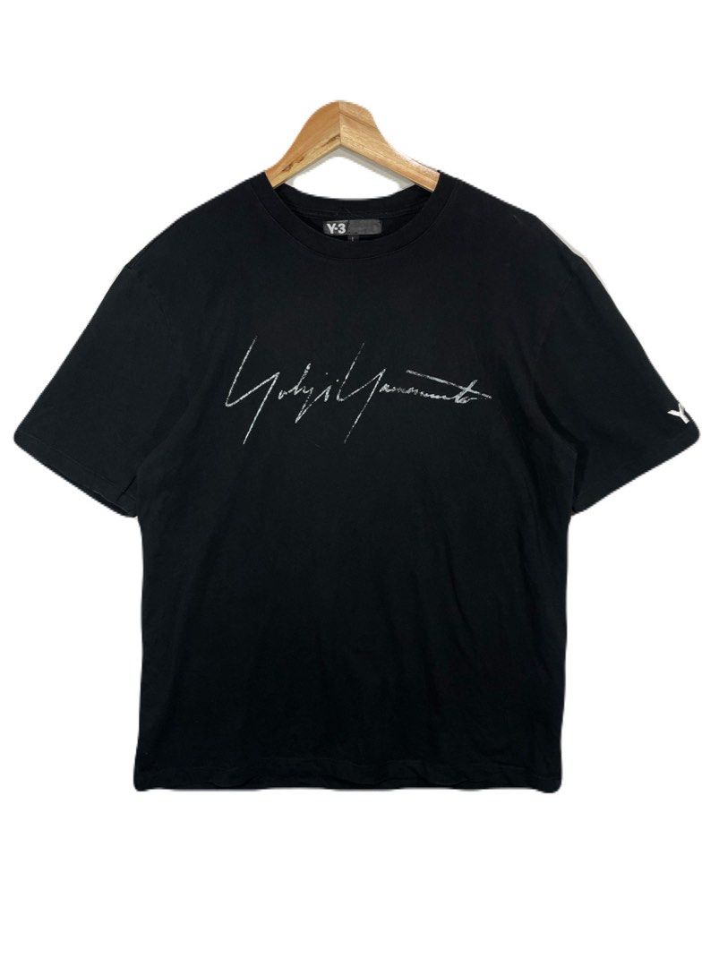 YOHJI YAMAMOTO Y-3 Fade Script Tee (Category: Tshirts & Polo Shirts ) located in Bongabong. Submitted by freshrelic (Listing ID 1467357217, Image 2). Description: Y3 Yohji yamamoto Excellent condition no issue 21x27.