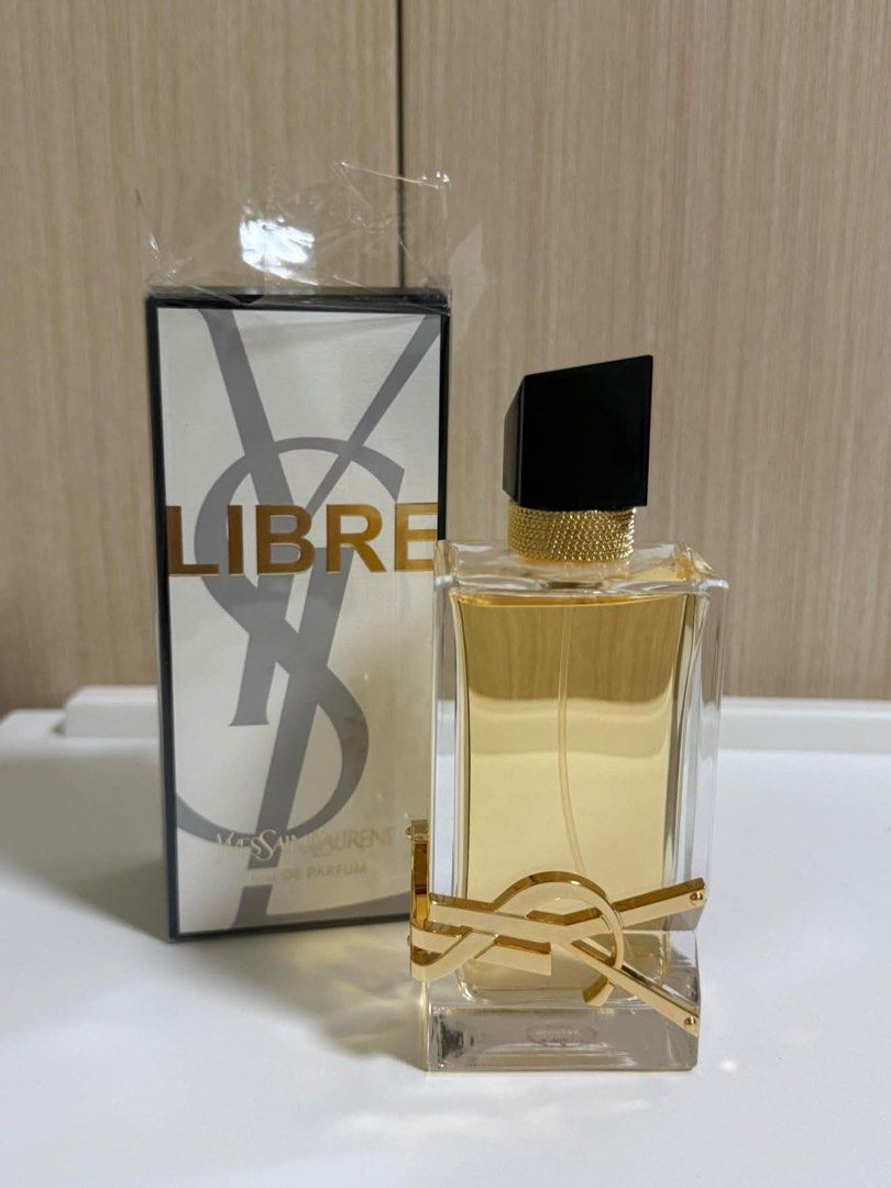 Yves Saint Laurent YSL Libre Eau de Parfum (Category: Fragrance & Deodorants) located in Quezon City. Submitted by yzetteanne (Listing ID 1467288413, Image 1). Description: - Authentic YSL Libre Eau de Parfum - Full bottle with original box (partially plastic-wrapped) - Stunning golden juice inside - Features iconic gold logo hardware wrapped around the glass - Chic asymmetric black cap - Perfect for daily wear or gifting - Ships securely from a 