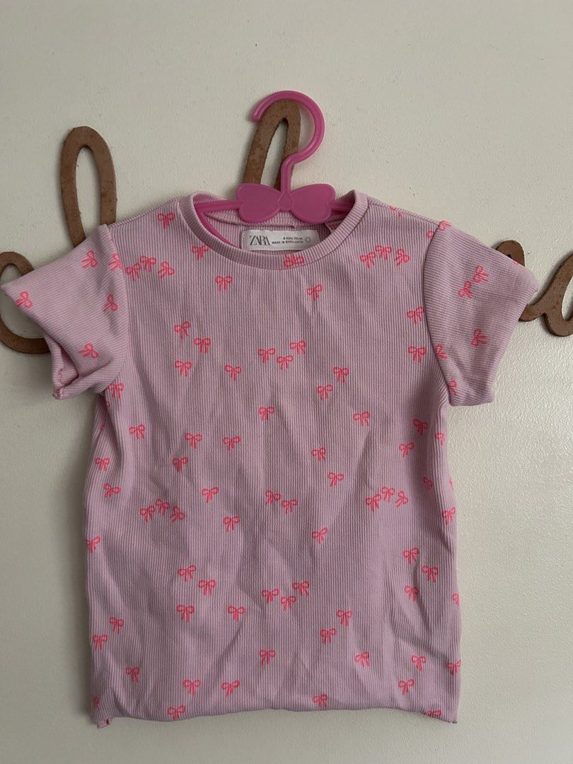 Zara bundle 4T on tag (Category: Babies & Kids Fashion) located in Las Pinas. Submitted by anjcanilao (Listing ID 1467243362, Image 3). Description: 2 tops, 1 leggings 4 years on tag Authentic.