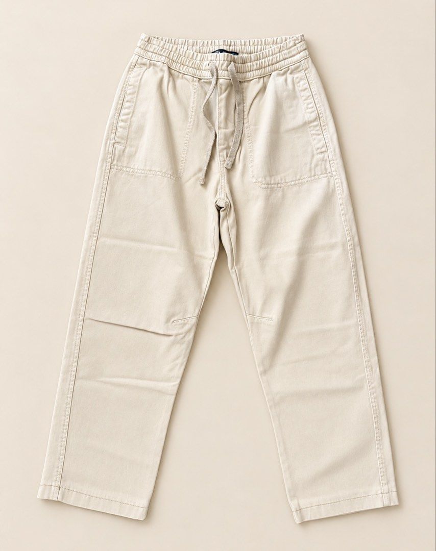 Zara Drawstring Pants (Category: Other Bottoms) located in General Santos City (Dadiangas). Submitted by jaqs87 (Listing ID 1467175063, Image 1). Description: ✨ ZARA BEIGE DRAWSTRING PANTS ✨ 🤍 Neutral beige shade easy to style and perfect for a clean, minimalist look! • Brand: Zara • Size: Small (S) (pwede po pang medium) • Color: Beige • Elastic waistband with adjustable drawstring • Versatile and easy to pair with your favorite tops and sneake