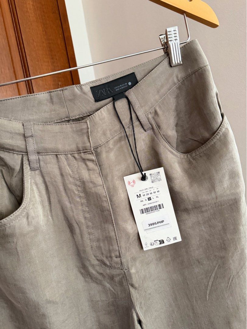 Zara Flowing Satin Trousers (Category: Other Bottoms) located in Paranaque City. Submitted by consciouscleanout (Listing ID 1438029297, Image 3). Description: Brand new with tags. Only worn to fit Bought for 3,995 M on tag, fits 29-30 Read before making an offer! - All photos posted. No when worns or extra measurements unless already included in the listing. Please use your own judgment. - Any issues will be listed. I’m very honest with my items.