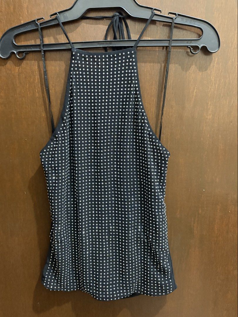 Zara Halter Mesh Top with Rhinestone (Category: Sleeveless) located in Taguig. Submitted by _nicsss (Listing ID 1467246912, Image 2). Description: .