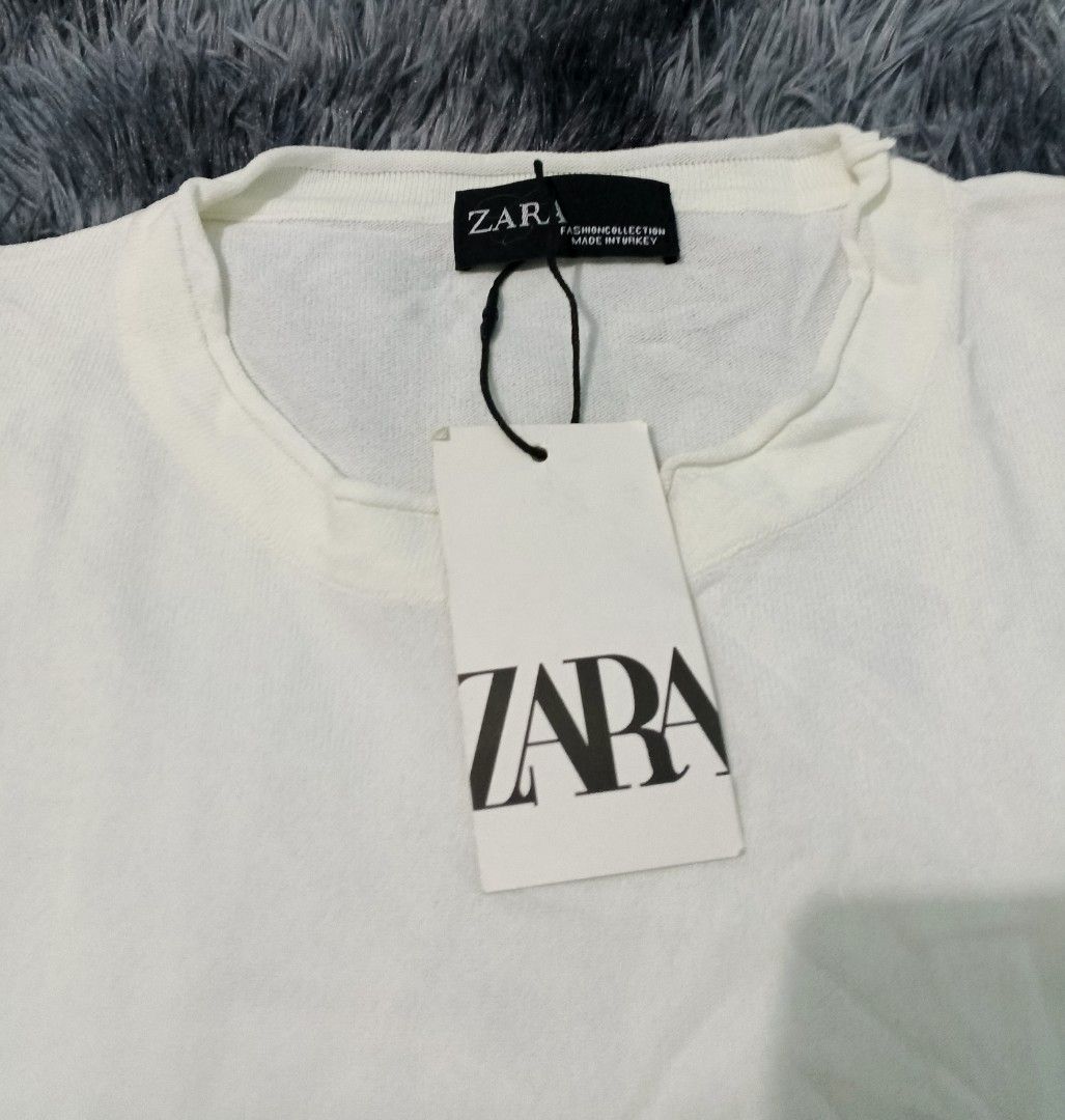 zara knitt tshirt new (Category: Shirts) located in Magalang. Submitted by trendz67271 (Listing ID 1467201938, Image 3). Description: brand new bought from abroad size reference in photos.