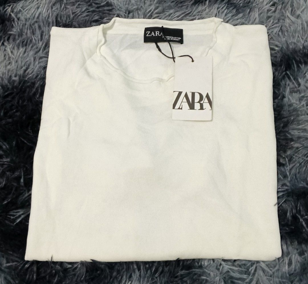 zara knitt tshirt new (Category: Shirts) located in Magalang. Submitted by trendz67271 (Listing ID 1467201938, Image 1). Description: brand new bought from abroad size reference in photos.