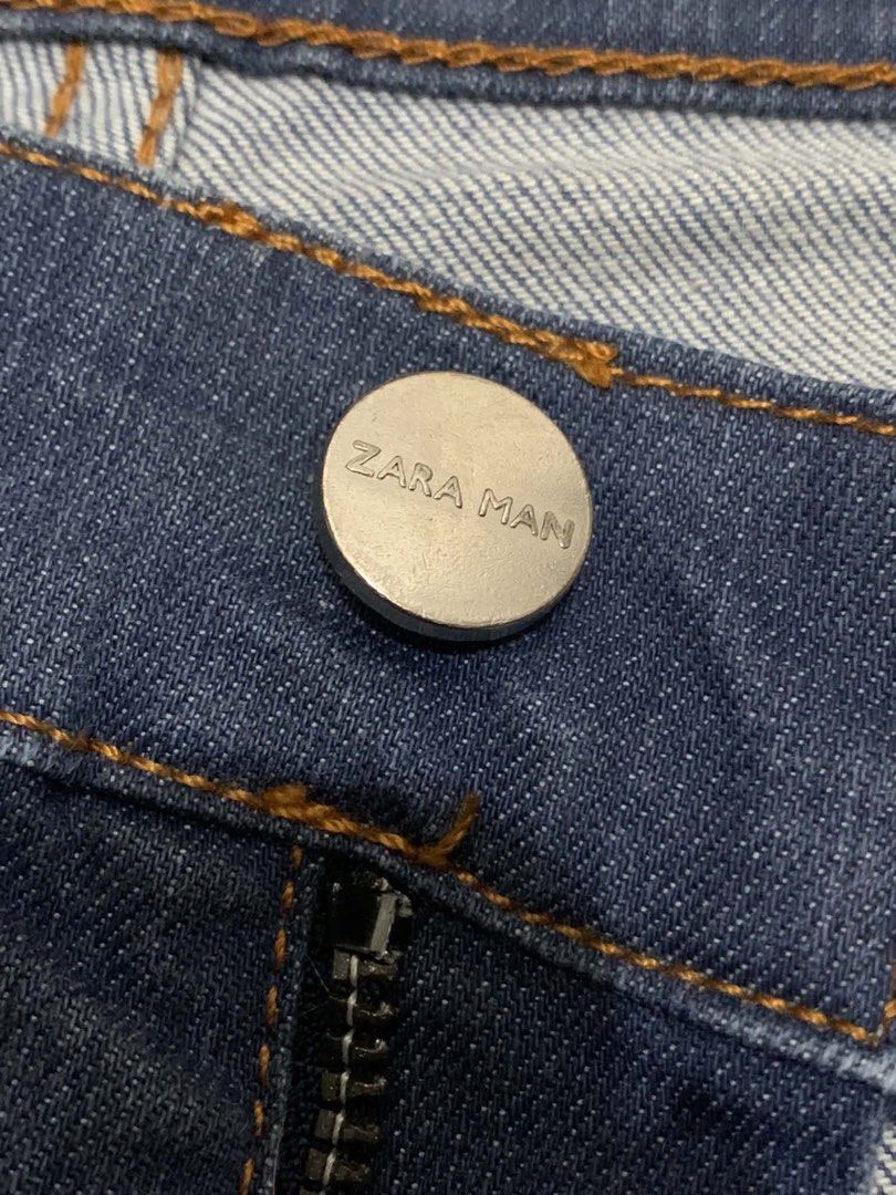 Zara Man Blue Denim Jeans Size 32 (Category: Jeans) located in Bacolod City. Submitted by delsolo (Listing ID 1467304527, Image 3). Description: Zara pants - ₱500 * W32 * L41.5.