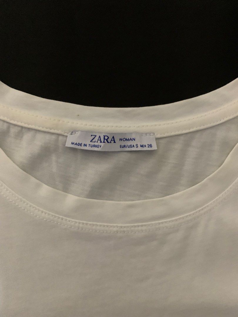 Zara Womans Shirt (Category: Tshirts & Polo Shirts ) located in Manila. Submitted by deehumphrey (Listing ID 1467211278, Image 2). Description: Zara Woman Shirt Bodi fit Size S on tag.
