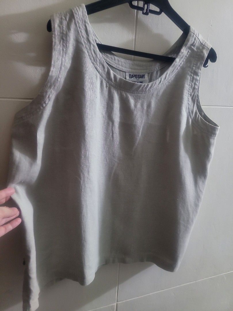 100%Linen David Dart US top (Category: Blouses) located in Los Banos. Submitted by lopecruz (Listing ID 1467481197, Image 2). Description: armpit : 21" length :23 " like new, no flaws,no kupas Large to XL.