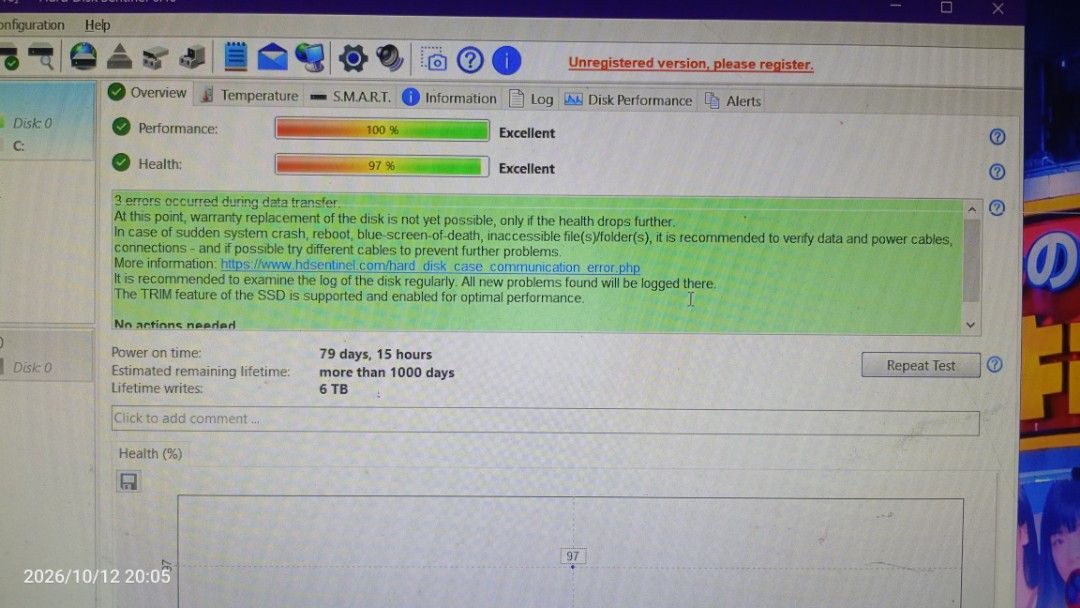 1500 256GB M.2 97% (Category: Computer Parts) located in Caloocan City. Submitted by pewpexd (Listing ID 1467576231, Image 2). Description: M. 2 256GB 97% WITH OS AND GAMES.