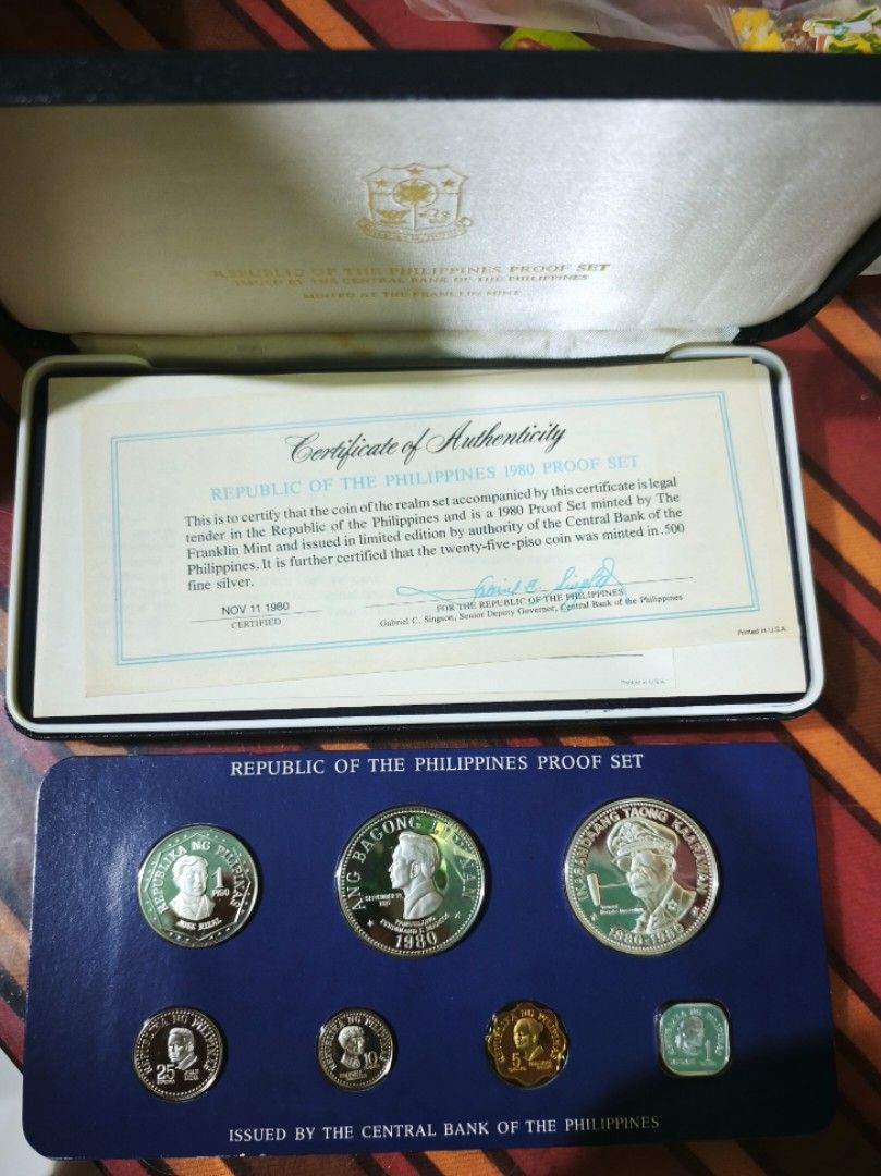 1980 ABL PROOF SET COMPLETE BOX AND COA (Category: Currency) located in Magalang. Submitted by numis_nova.888 (Listing ID 1467371008, Image 1). Description: .