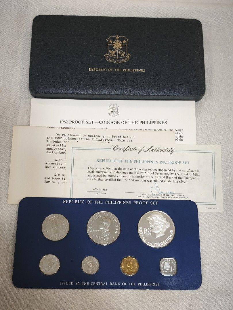 1982 ABL PROOF SET with box and coa (Category: Currency) located in Magalang. Submitted by numis_nova.888 (Listing ID 1467371527, Image 1). Description: .