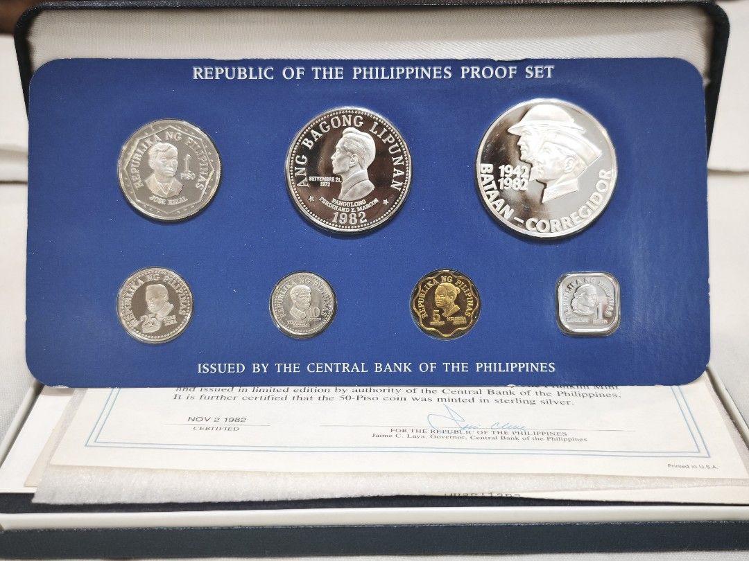 1982 ABL PROOF SET with box and coa (Category: Currency) located in Magalang. Submitted by numis_nova.888 (Listing ID 1467371527, Image 2). Description: .