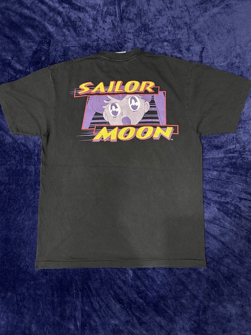 1999 Sailor Moon t-shirt (Category: Tshirts & Polo Shirts ) located in Quezon City. Submitted by rackculture (Listing ID 1467389246, Image 2). Description: 👕 Size XL 23 width 29 length 🧵Single Stitch All the Way 🏷️ TULTEX on tag ₱ 1,500 only 📩 Message us to order.