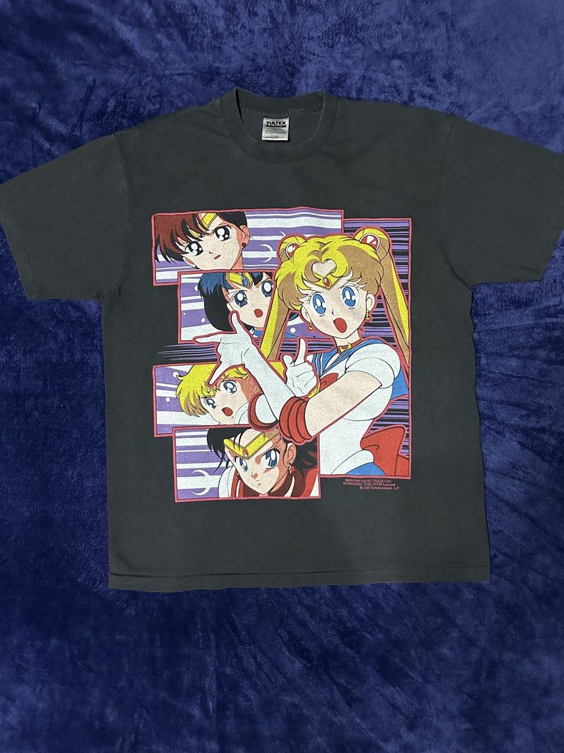 1999 Sailor Moon t-shirt (Category: Tshirts & Polo Shirts ) located in Quezon City. Submitted by rackculture (Listing ID 1467389246, Image 1). Description: 👕 Size XL 23 width 29 length 🧵Single Stitch All the Way 🏷️ TULTEX on tag ₱ 1,500 only 📩 Message us to order.