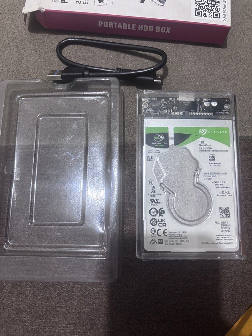 1 terra External storage for Computer desktop and laptop (Category: Hard Disks & Thumbdrives) located in Navotas City. Submitted by jerfratz (Listing ID 1467518606, Image 2). Description: 1 terra byte external storage For laptop & desktop 2k pesos never use Location nbbs navotas .