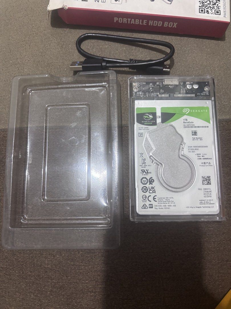 1 terra External storage for Computer desktop and laptop (Category: Hard Disks & Thumbdrives) located in Navotas City. Submitted by jerfratz (Listing ID 1467518606, Image 1). Description: 1 terra byte external storage For laptop & desktop 2k pesos never use Location nbbs navotas .