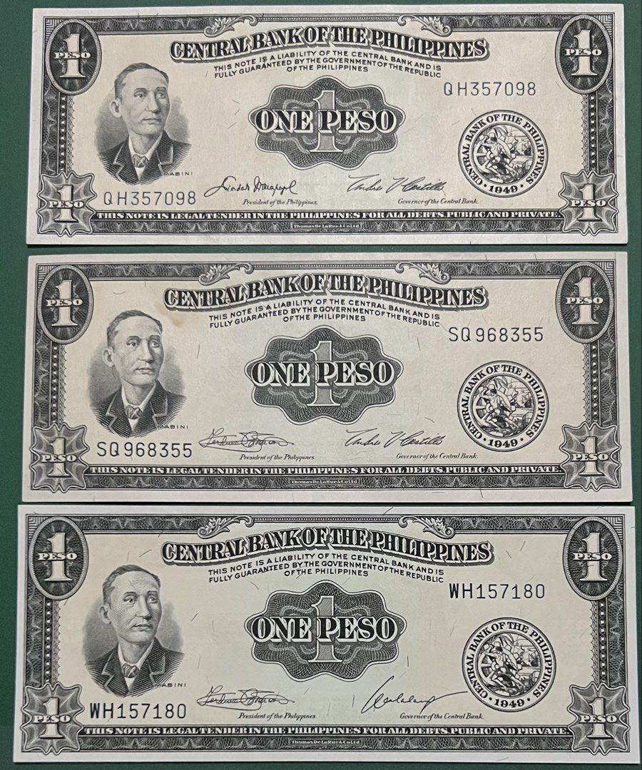 1p English Series - Complete Signatory (Category: Currency) located in Makati City. Submitted by rpm0704 (Listing ID 1467461247, Image 3). Description: .