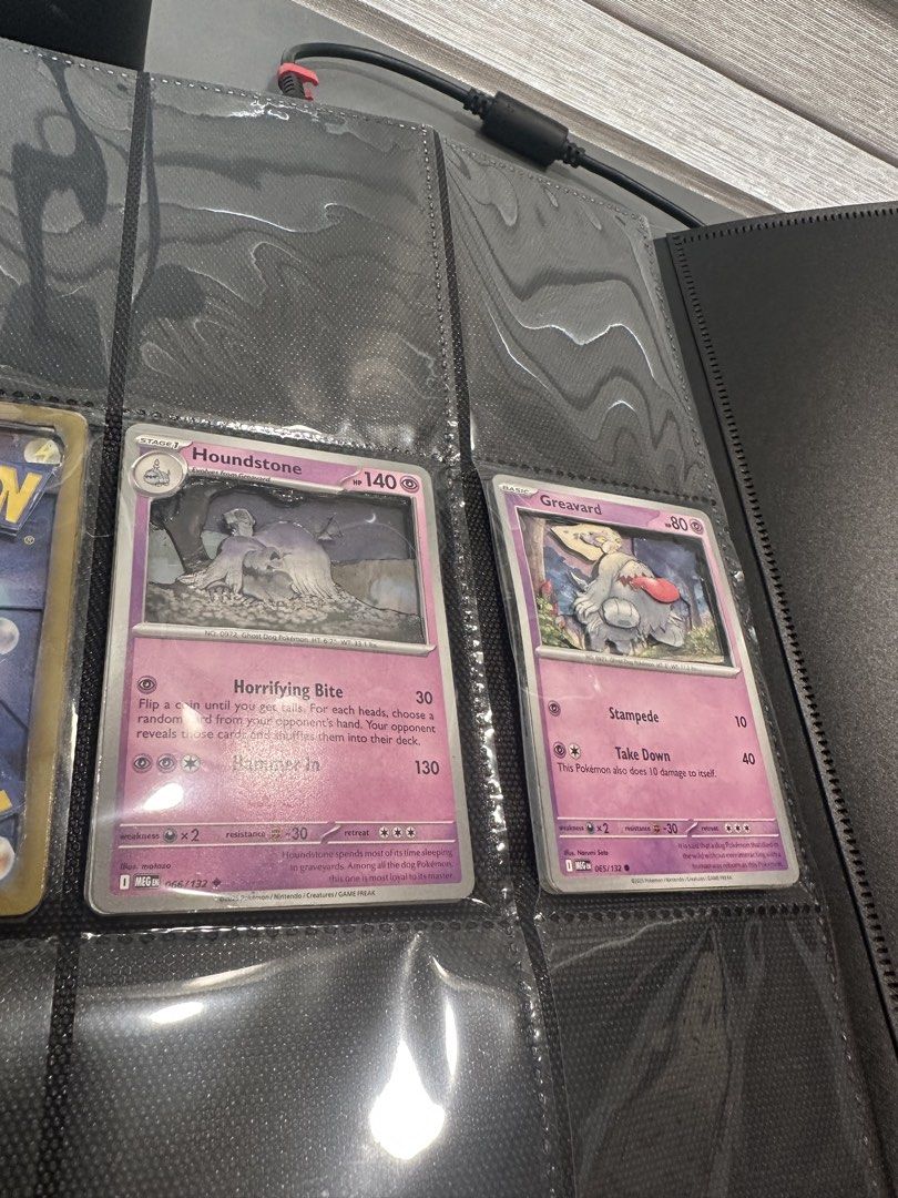 3D Greavard & Houndoom Pokemon Cards (Category: Raw Singles) located in Manila. Submitted by loststeama96437 (Listing ID 1467408797, Image 1). Description: 650 - Greavard 450 - Houndoom 1000 for the set.