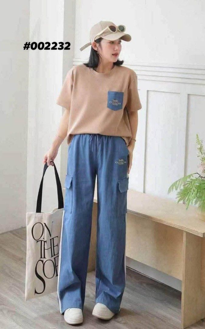 4pockets denim pants and tops (Category: Activewear) located in Manila. Submitted by raredeer-4deb4e (Listing ID 1467484535, Image 1). Description: can fit upto xxl.