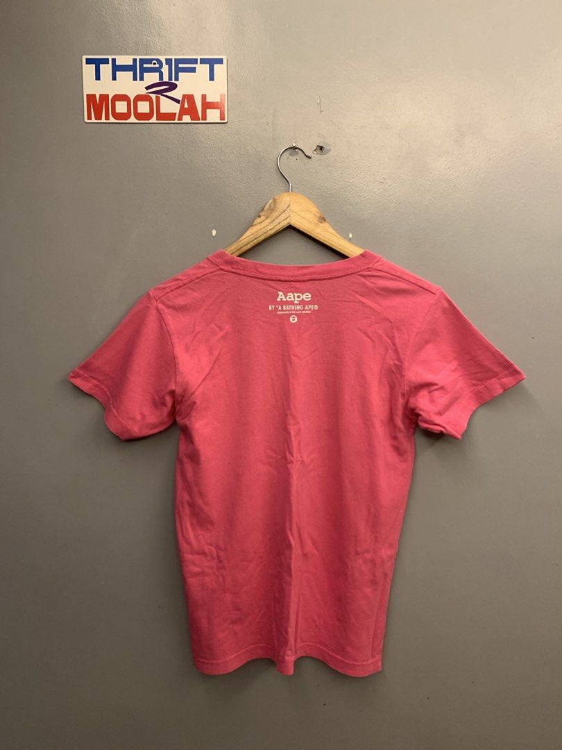 AAPE BY A BATHING APE WOMENS TEE (Category: Shirts) located in Cavite. Submitted by thrift2moolah (Listing ID 1467378573, Image 2). Description: AAPE BY A BATHING APE WOMENS TEE Xs on tag 17.3/24 Excellent condition 9/10 Color rate 450 plus shipping fee.