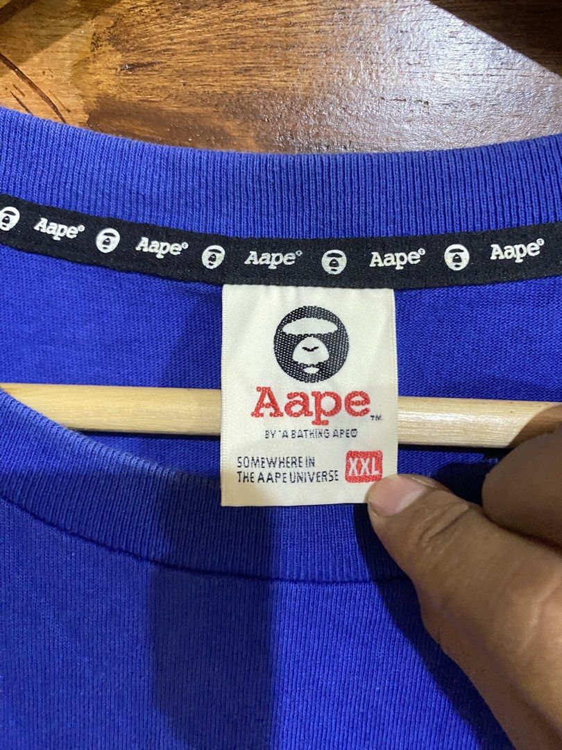 Aape By Bathing Ape (Category: Tshirts & Polo Shirts ) located in Davao. Submitted by davecutee (Listing ID 1467384728, Image 3). Description: Aape By Bathing Ape Excellent Condition Size XXL on Tag 🏷️ Dimension: W 24 L 31 .