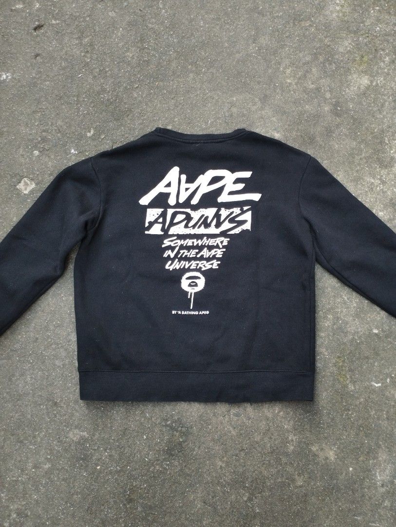 Aape Crewneck Sweater (Category: Activewear) located in Manila. Submitted by neil_sellingaccount (Listing ID 1467475527, Image 1). Description: size medium 21 width 26.5 length 9/10 color rate good condition need wash.
