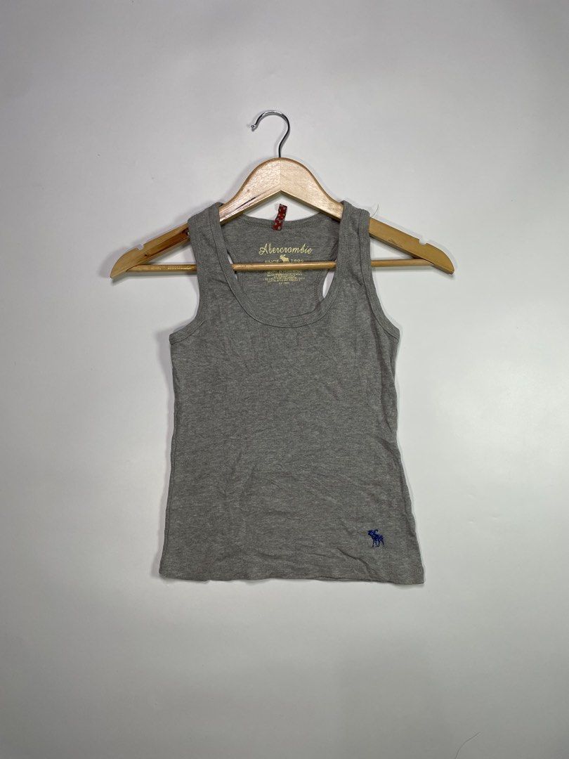 Abercrombie Fitch Sando Gray (Category: Others Tops) located in Dasmarinas. Submitted by just_find_castleton (Listing ID 1467546669, Image 1). Description: Abercombie Sando Y2k Size: XS-S Dimension: Width - 12 Length - 18.5 Condition - 9/10 -Check pics -1-2 days reservation only -Flakers/Bogus will be posted -Add sf -This is thrift item please manage your expectations..