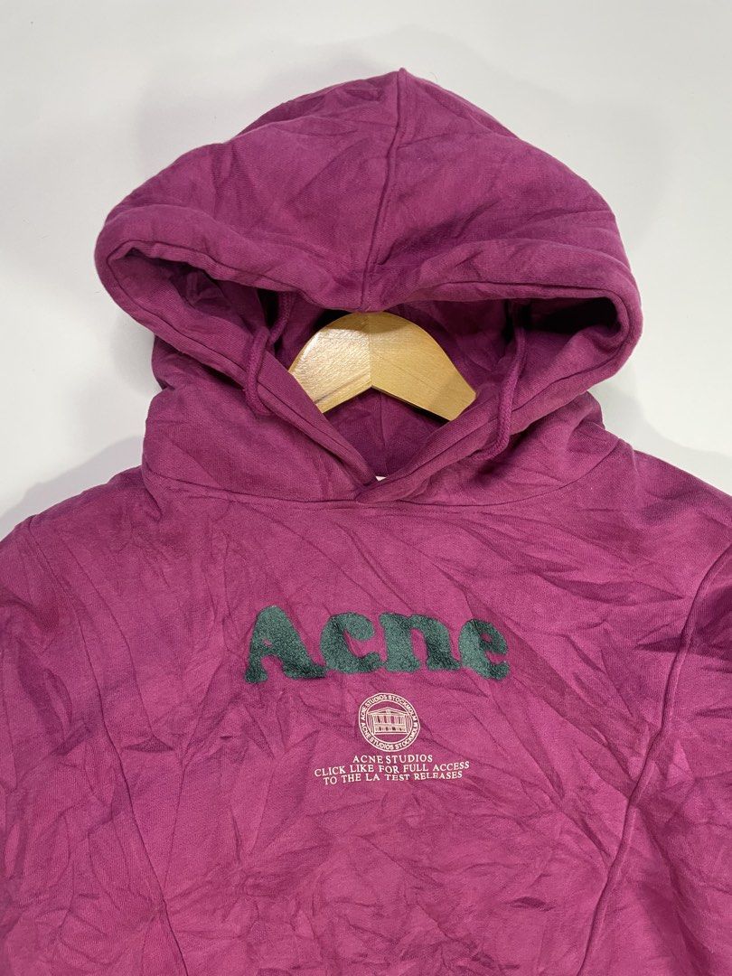Acne Studio Boxy Hoodie (Category: Activewear) located in Dasmarinas. Submitted by just_find_castleton (Listing ID 1467545969, Image 2). Description: Acne Studio Boxy Hoodie Size: Medium Dimension: Width - 21.5 Length - 21.5 Condition - 9/10 -Check pics -1-2 days reservation only -Flakers/Bogus will be posted -Add sf -This is thrift item please manage your expectations..