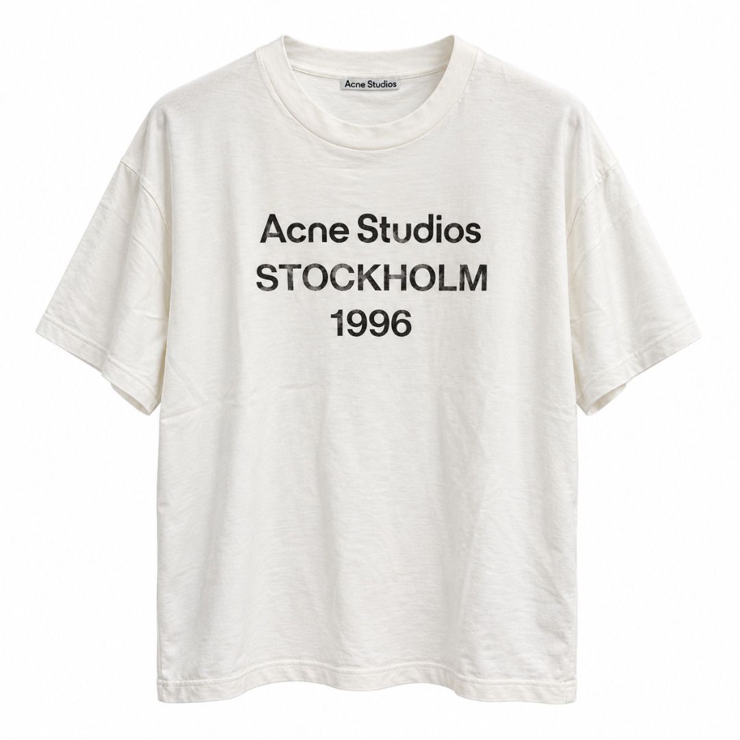 Acne Studios Tee (Category: Tshirts & Polo Shirts ) located in San Fernando. Submitted by fynder (Listing ID 1467498387, Image 2). Description: Acne Studios Tee Auth with tags and packaging Available Sizes: XS - XL 💬 DM for more Photos or Size Chart 📦 Fast processing (Air cargo freight) 💬 More drops daily on IG: @fynder1 🔒 Buyer protection through Carousell — shop with confidence .