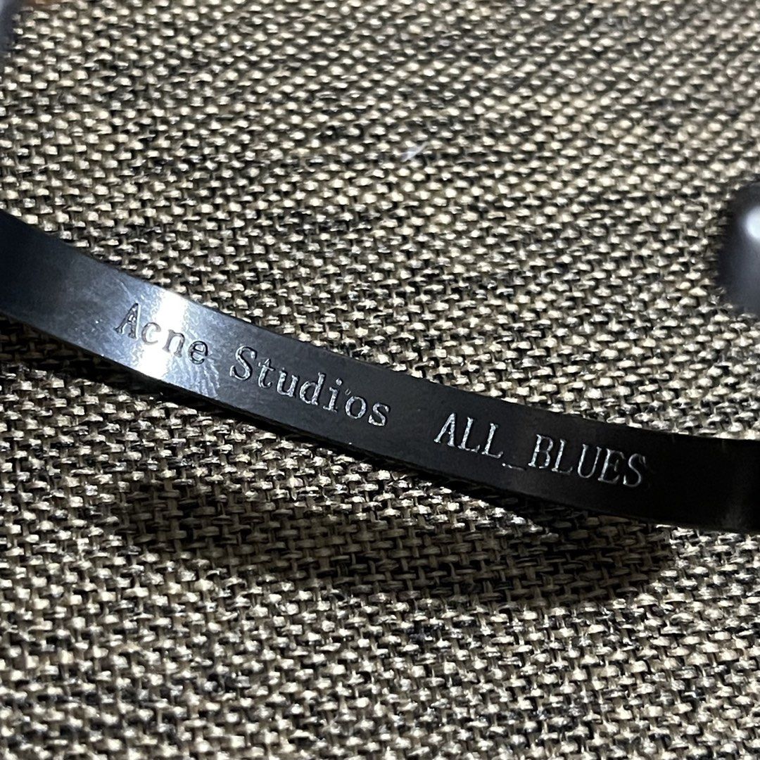 ACNE STUDIOS x ALL BLUES Cuff Bracelet (Category: Luxury Accessories) located in Bauang. Submitted by thriftypockets92 (Listing ID 1467523153, Image 1). Description: .