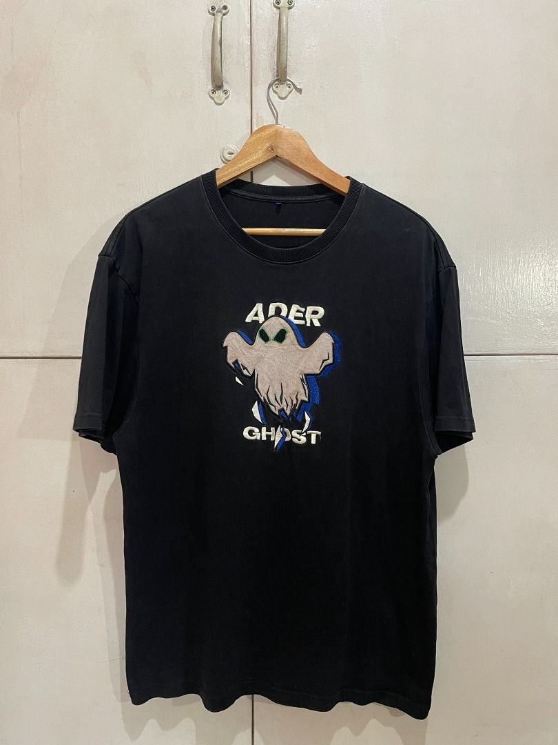 AUTHENTIC ADER ERROR '20AW GHOST' SHIRT (Category: Tshirts & Polo Shirts ) located in Manila. Submitted by ako.si.lemmor (Listing ID 1467414341, Image 1). Description: This item is authentic but thrifted, manage your expectation. Dimes: 21X27.5 (L-XL) Condition: 9/10 Issue: Washable dirt on ghost patch part Ship at your own cost or pickup Mandaluyong..