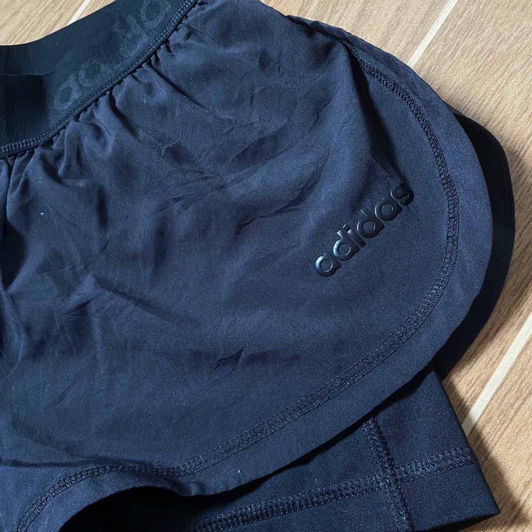 Adidas 2 in 1 short (Category: Activewear) located in Paete. Submitted by fat.archives (Listing ID 1467513172, Image 2). Description: Dimes Waist 26 to 29 Length 13 +sf.