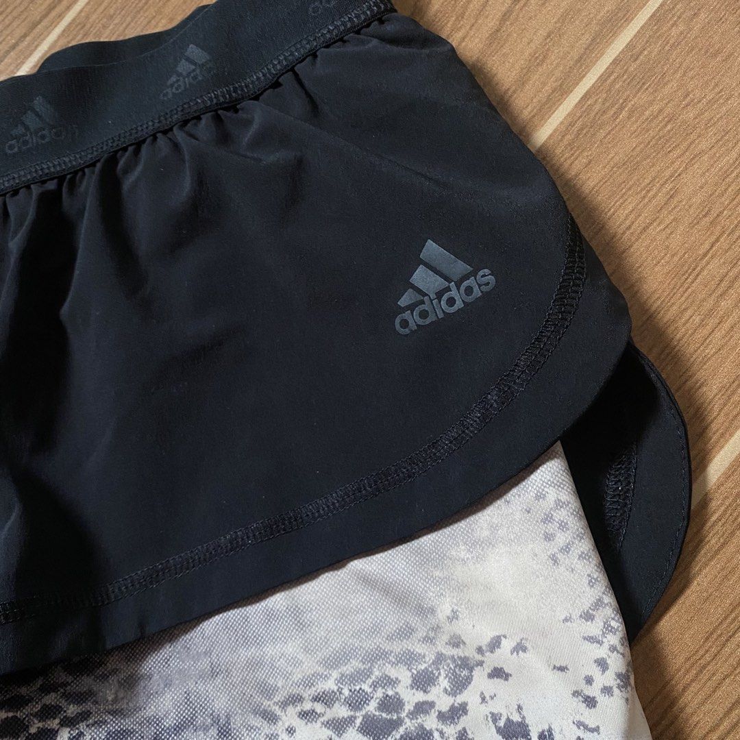 Adidas 2 in 1 short (Category: Activewear) located in Paete. Submitted by fat.archives (Listing ID 1467513611, Image 2). Description: Dimes Waist 28 to 30 Length inner 12 ,outer 7 +sf.