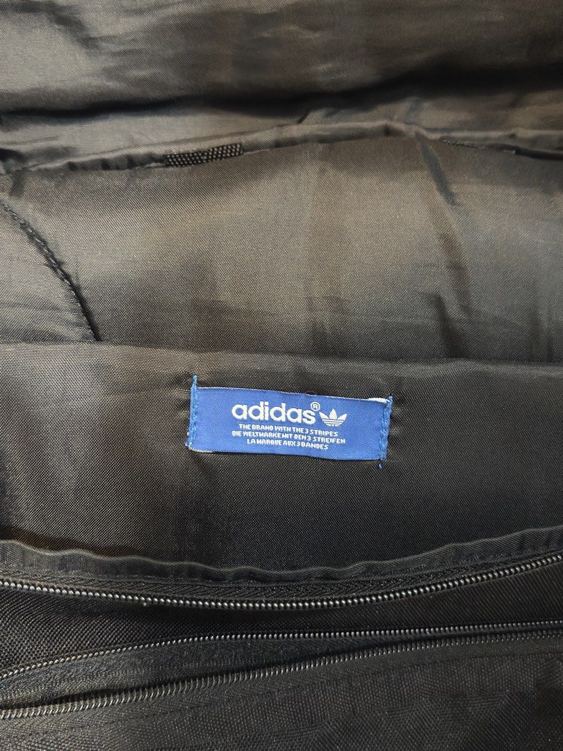 Adidas Black Originals Backpack (Category: Backpacks) located in Cavite. Submitted by justblue1921 (Listing ID 1467566925, Image 3). Description: Adidas Backpack Plain Black backpack w/ Laptop compartment and front pocket Price: 1,000 Location: Cavite Pasig (weekdays).