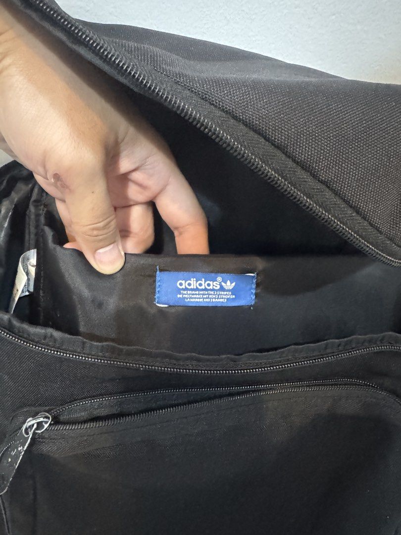 Adidas Black Originals Backpack (Category: Backpacks) located in Cavite. Submitted by justblue1921 (Listing ID 1467566925, Image 2). Description: Adidas Backpack Plain Black backpack w/ Laptop compartment and front pocket Price: 1,000 Location: Cavite Pasig (weekdays).