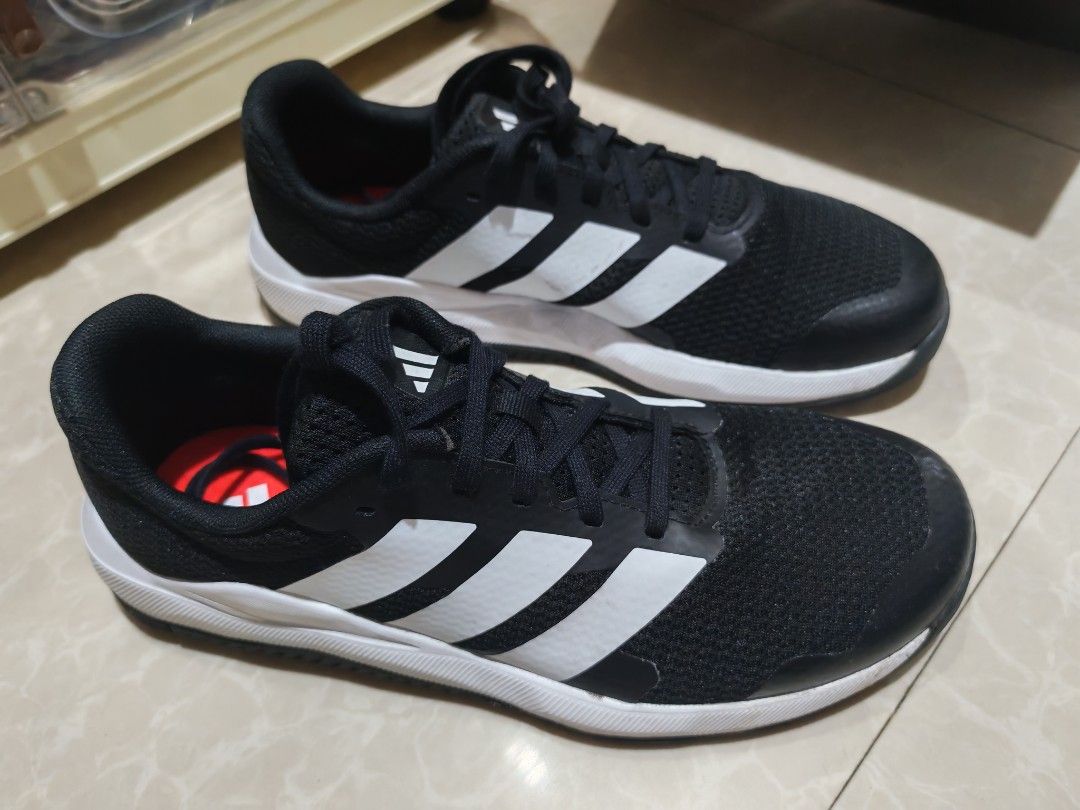 Adidas dropset base trainer gym lifting shoes (Category: Sneakers) located in Cavite. Submitted by wiseshark_e5279c (Listing ID 1467489256, Image 2). Description: - brand: Adidas dropset base trainer - authentic - colorway: core black/cloud white - condition: only used less than 5x - size: US 8/UK 7.5 mens - original box included - reason for selling: wrong size - can do delivery and meetup (can ship immediately!).