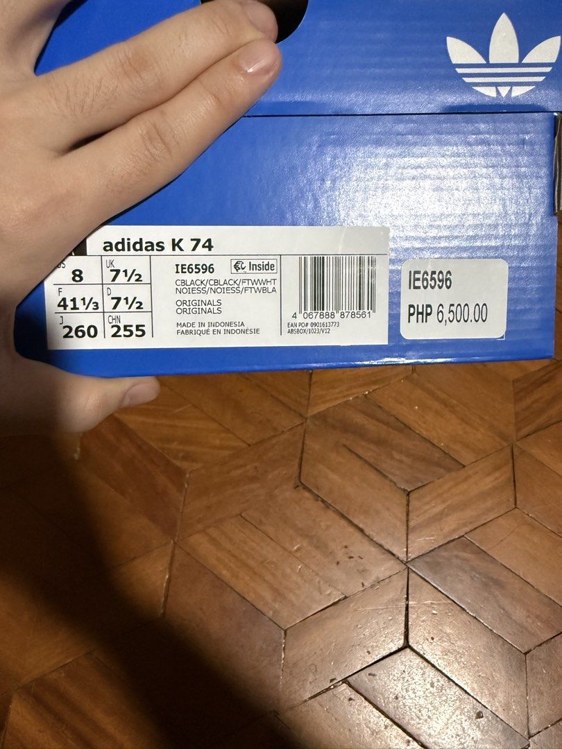 Adidas k74 black (Category: Sneakers) located in Quezon City. Submitted by vinceco8 (Listing ID 1467564896, Image 3). Description: Brand new Original/authenic Qc/marikina.
