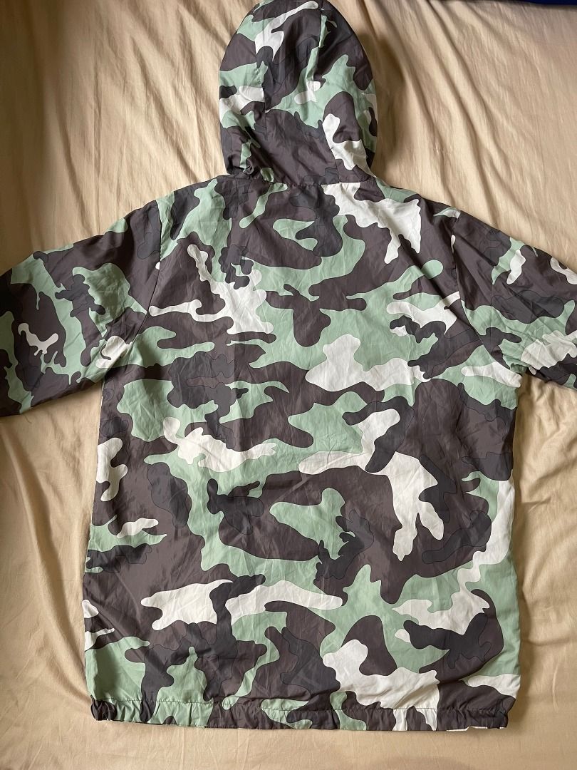 ADIDAS REVERSIBLE CAMO WINDBREAKER JACKET (Category: Coats, Jackets and Outerwear) located in Manila. Submitted by ako.si.lemmor (Listing ID 1467416194, Image 2). Description: This item is thrifted, manage your expectation. Dimes: 21X27.5 (L-XL) Condition: 8/10 Issue: Slight color fade, faded adidas logo Ship at your own cost or pickup Mandaluyong..